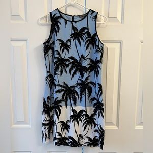 Palm Trees blue dress